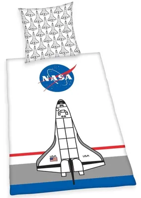 Produktbild von HERDING NASA Bettwäsche – Rakete, Deckenbezug im Lieferumfang enthalten, Kissenbezug enthalten