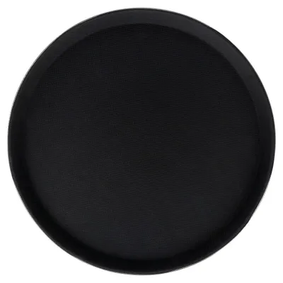 Image de Plateau de service antidérapant - 40 cm - Noir