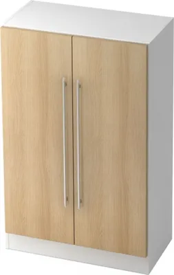 Produktbild von SIGNA G 7550 RE - 3 OH Weiß/Eiche Schrank Relinggriff Kunststoff