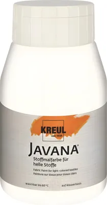 Produktbild von KREUL Javana Stoffmalfarbe für helle Stoffe Weiß 500 ml