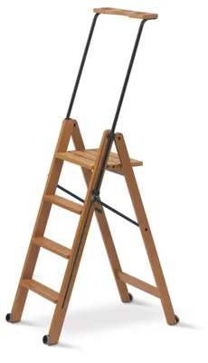 Immagine prodotto di Scala a cavalletto in legno di faggio, a 4 gradini