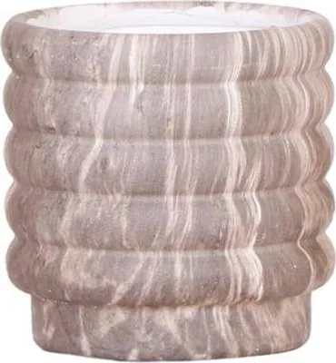 Zdjęcie produktu dla Marmurowa doniczka ciemna - Ø9cm - ceramiczna doniczka o eleganckim wygladzie