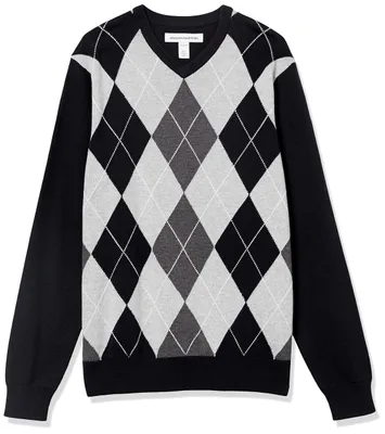 Immagine prodotto di Maglione da uomo Essentials con scollo a V, in cotone, vestibilità regolare