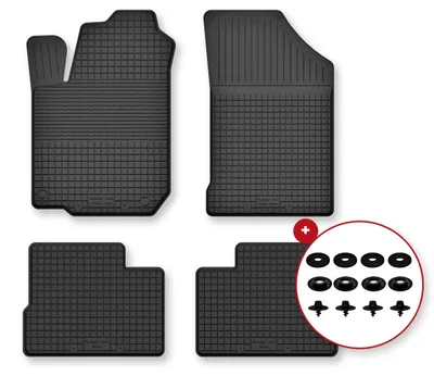 Zdjęcie produktu dla Dywaniki korytkowe do: Hyundai ix20 2010-2018 minivan 4 szt. ze stoperami