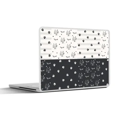 Produktbild von MuchoWow® Laptop Aufkleber Sticker Cover Katzen - Pfoten - Muster - Haustiere 30x21 cm - Sticker für Laptop - Selbstklebend