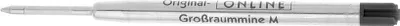 Produktbild von Internationale Großraummine, hochwertig, Metallgehäuse, Strichstärke M, Schreibfarbe schwarz, dokumentenecht, ISO 12757-2 G2, Inhalt: 1 Stück
