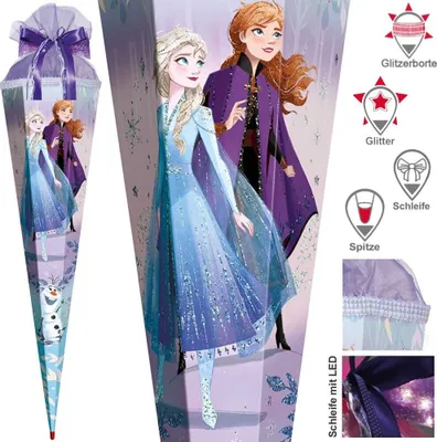 Produktbild von Roth Schultüte 85 cm Exklusiv Set, Motiv / Ausführung:Disney Frozen