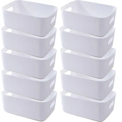 Immagine prodotto di Cesti portaoggetti in plastica multifunzionali con maniglie - Set da 7
