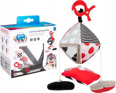 Produktbild von Canpol babies Kontrastreiches Reise-Mobile für Kinderwagen/Autositz SENSORY 68/083
