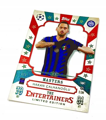 Image de Match Attax 2024/25 Card. Ele12 Hakan Calhanoglu / The Entertainers
