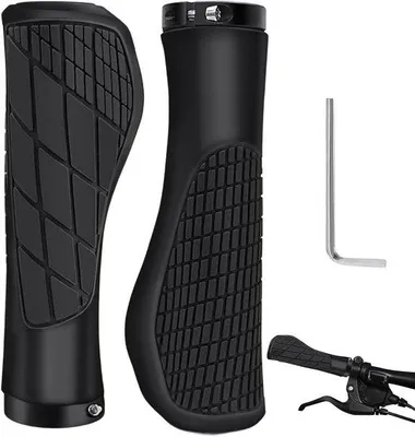 Produktbild von Famanu Fahrradgriffe 22,2 mm Gummi rutschfest universell für MTB BMX Downhill und Klapprad