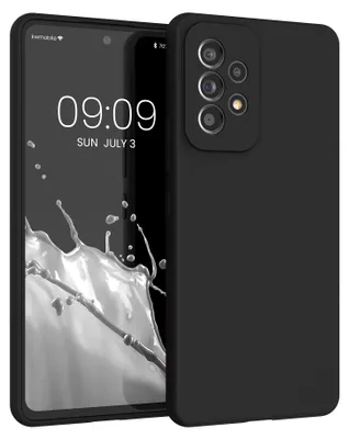 Produktbild von kwmobile Handyhülle für Samsung Galaxy A53 5G Hülle - Case Silikon - Kabelloses Laden - Schutzhülle Cover in Schwarz matt