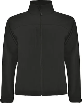 Immagine prodotto di Roly SS6435 | Giacca Softshell Rudolph da uomo, idrorepellente e antivento - Colore: Heather Black 243 - Taglia: XL