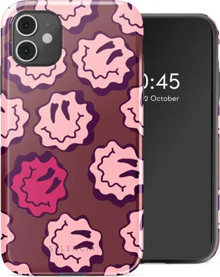 Zdjęcie produktu dla Etui Selencia Vivid Backcover do Apple iPhone 11 - Wavy Smiley Pink