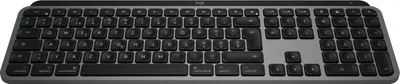 Produktbild von Logitech MX Keys S for Mac, Kabellos, RF Wireless + Bluetooth, Scherenschalter, QWERTZ, LED, Aluminium, Schwarz
