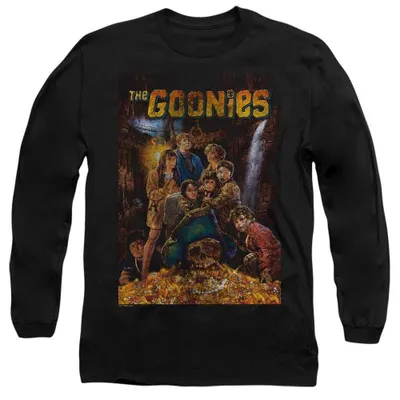 Produktbild von The Goonies - T-Shirt für Herren/Damen Uni, Langärmlig TV38064 (S) (Schwarz)