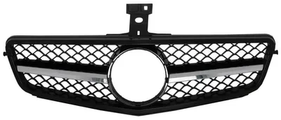 Image de Calandre pour Mercedes C W204 S204 2007-2014, style Sport C63, noir brillant.