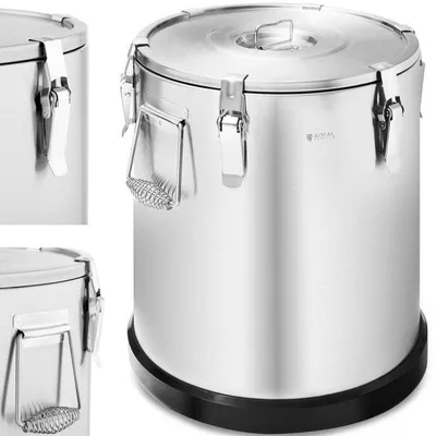 Productafbeelding van Etenstransportbox – Thermoscontainer – Lunchbox – 36 Liter – Roestvrij Staal & Dubbelwandige Isolatie