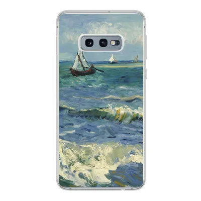Produktbild von MuchoWow® Handyhülle Schutzhülle Hülle für Samsung Galaxy S10e Meereslandschaft bei Les Saintes-Maries-de-la-Mer - Vincent van Gogh Silikon Softcase Handy Hülle - Handy