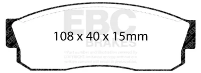 Produktbild von EBC ULTIMAX2 Bremsbelagsatz Vorne Nissan Commercial Subaru Commercial