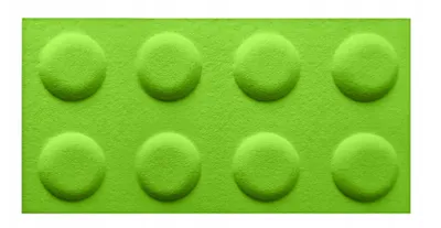 Produktbild von FOLTE 3D Wandpaneele 60x30 cm Filz - Blöcke, Kinderzimmer, Grün Farbe
