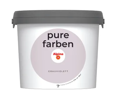 Produktbild von Alpina Pure Farben Wandfarbe grauviolett 2,5 L