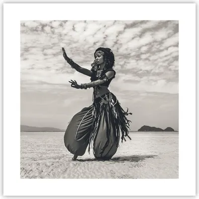 Produktbild von Poster - Poster ohne Rahmen - Tänzer Folk Oriental - 40x40 cm - Wand Bild - Wanddeko - Wandbilder - Kunstposter - Wandposter - Bilder - Kunstdruck - Wanddekoration - Wandbild - P2XAC40x40-4445