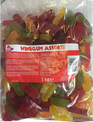 Produktbild von Red Band Fruchtgummi Assortie buntes Englisches Weingummi 1000g