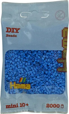 Produktbild von Hama Beutel mit 2000 Mini-Bügelperlen Himmelblau