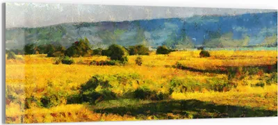 Produktbild von DEQORI Glasbild Echtglas 125x50 cm 'Farbige Freiheit' Wandbild Bild modern Deko
