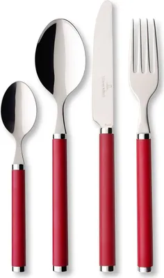 Produktbild von Villeroy & Boch 24-tlg. Tafelbesteck Play! Red Roses