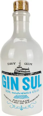 Produktbild von Gin Sul Hamburg Dry Gin 0,5l ( 43% Vol ) Bar Longdrink Cocktail Sammlung Gin Tonic- [Enthält Sulfite]