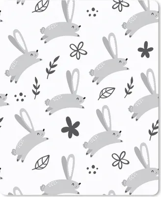 Produktbild von MuchoWow® Mauspad Mousepad Hase - Tiere - Muster 30x40 cm - Mousepads - Maus Mat - Pad - Mausunterlage - Mausmatten