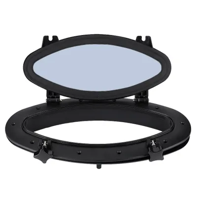 Produktbild von Anti-Aging Anti-Ultraviolett Oval Bullauge 410x220 Portlight Fenster Port Loch Glas für Marine Boot Yacht RV