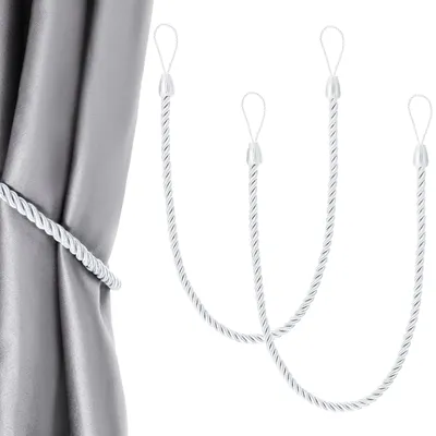 Produktbild von Verstellbare Kordelbinder für Boho-Gardinen, Gardinenhalter, Gardinenbänder, Gardinenhalterungen, Gardinenkordelschnallen für Zuhause, Büro und Fensterdekoration