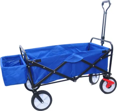 Produktbild von Bollerwagen,Wagen Zusammenklappbarer für den Außenbereich,faltbarer, tragbarer Handwagen für den Garten, Getränkehalter, verstellbare Griffe