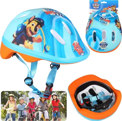 Produktbild von Paw Patrol Chase Marshall Bunter Fahrradhelm für Kinder, Jungen, verstellbar 44-48 cm