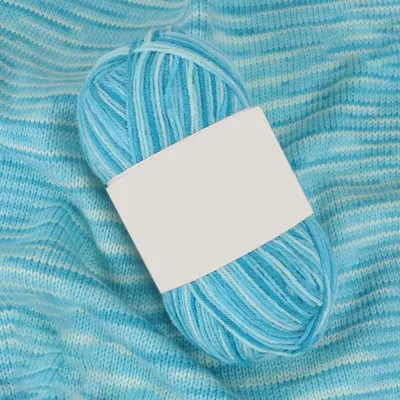 Produktbild von Handstrickgarn Farbverlauf Seeblau 50g Acrylgarn zum Stricken & Häkeln