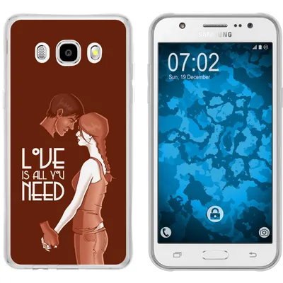 Produktbild von PhoneNatic Case kompatibel mit Samsung Galaxy J5 (2016) J510 Silikon-Hülle in Love Beziehung M3