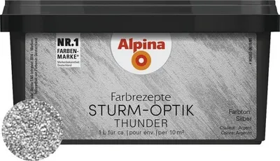 Produktbild von Alpina Farbrezepte STURM-OPTIK Silber 1 Liter