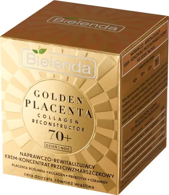 Obrázok produktu pre Bielenda Zlatá Placenta 70+ Regeneračno-revitalizačný krém-koncentrát proti vráskam, 50ml