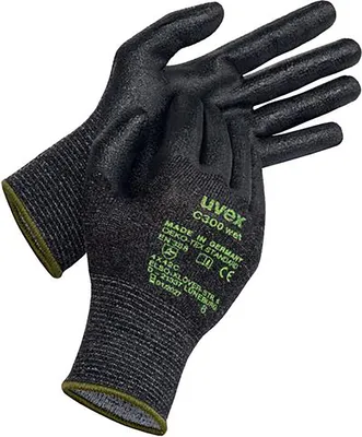 Produktbild von uvex Schutzhandschuh C300 wet schwarz Gr. 7