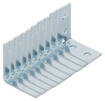 Produktbild von SOTECH Winkelverbinder L-Winkel gerade 30 x 30 x 15 mm – verzinkt (10 Stück)