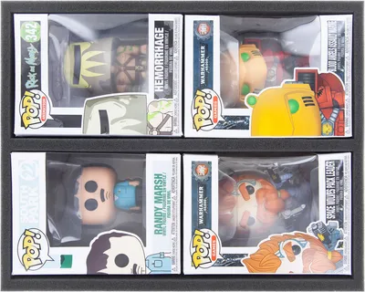 Produktbild von Schaumstoffeinlage für 4 Funko POP! Figuren im Karton