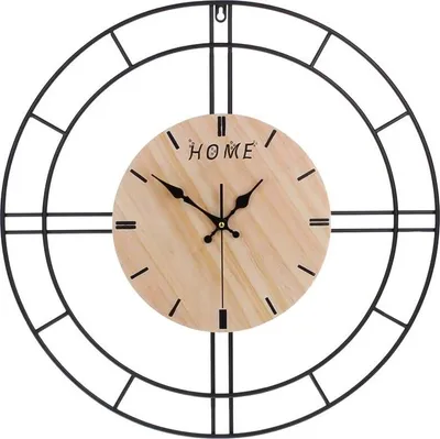 Zdjęcie produktu dla Zegar Ścienny Metalowy Wiszący Vintage Rzymski Na Ścianę Loft 60 cm