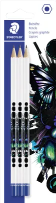Obrázek produktu pro Staedtler 130HBBK3E1, HB, Vícebarevný, Bílá, Šestihranný, Blistr, 3 kusů