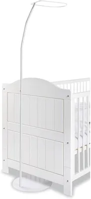 Produktbild von Himmelstange für Betthimmel mit Standfuß, 80 cm Höhe, Standfläche 32 x 7 cm