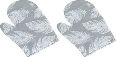 Obrázek produktu pro Kuchyňská chňapka - 2ks - 28x18 cm - Šedá,Bílá