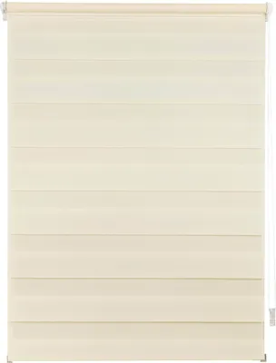 Produktbild von Doppelrollo auf Maß Klemmfix verspannt Farbe: Creme, Größe: B): 41-50  cm, L): 161-220 cm