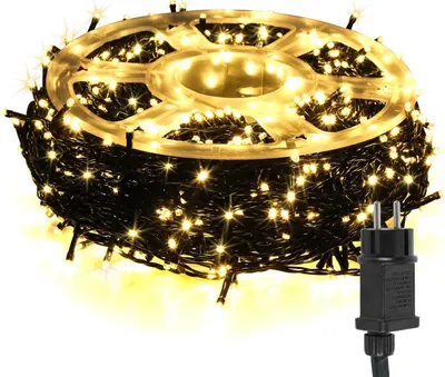 Image de Bettizia Chaîne lumineuse LED 200m 2000LED Chaîne lumineuse avec 8 modes Chaîne lumineuse extérieure pour intérieur Noël Mariage Fête Jardin Décoration Blanc chaud